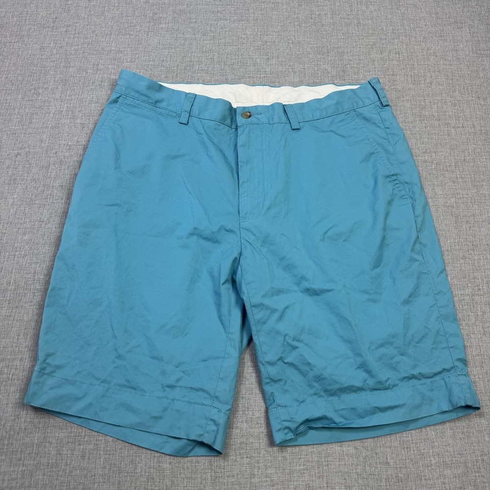 Polo Ralph Lauren Chino Shorts Mens 34 Blue Cotton Canvas 9" Inseam Classic Fit